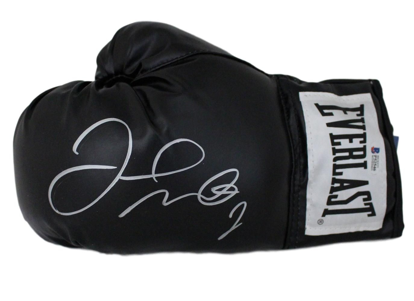 Floyd Mayweather Autographed Black Everlast Left Boxing Glove BEC
