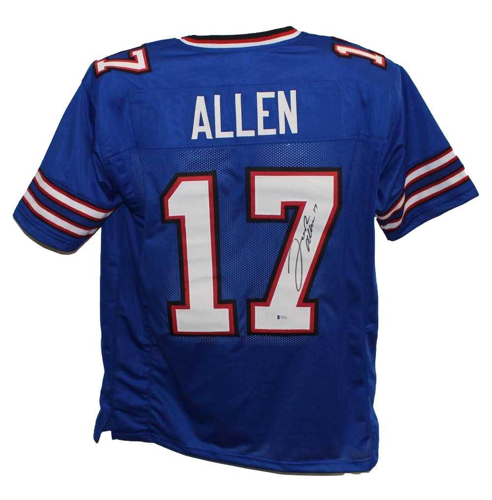 Josh Allen Autographed/Signed Pro Style Blue XL Jersey BAS