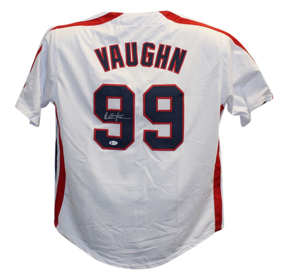 Charlie Sheen Signed Cleveland Indians Major League White XL Jersey BAS
