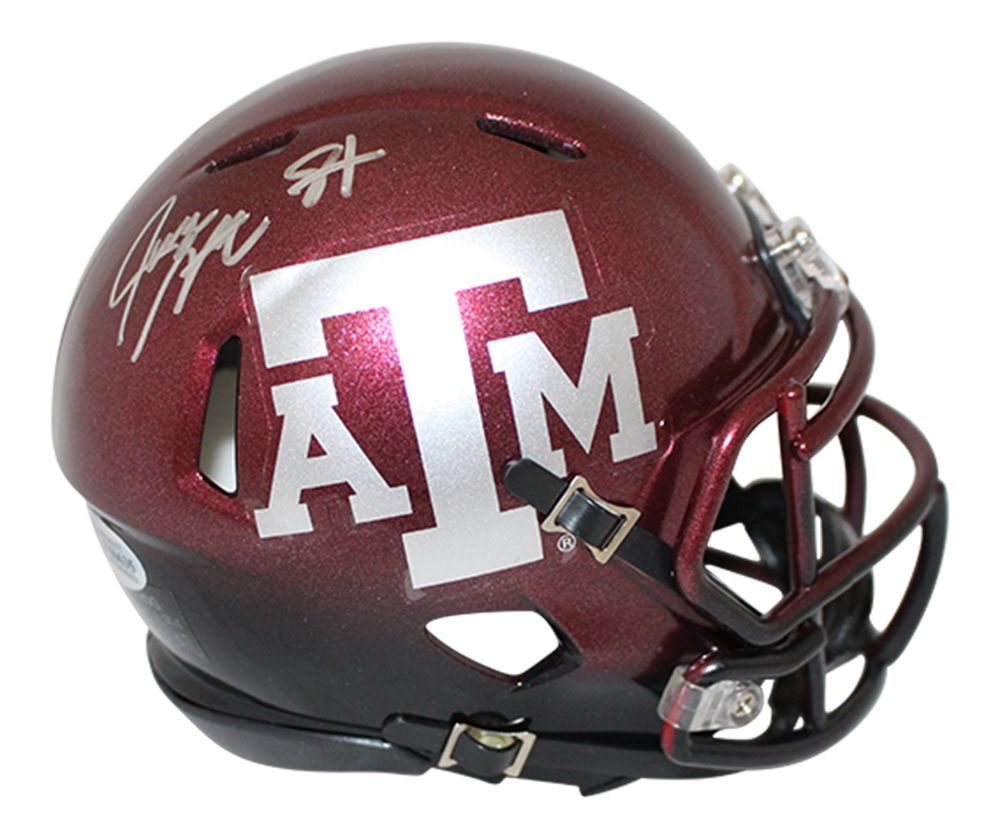 Jace Sternberger Autographed Texas A&amp;M Aggies 2 Tone Mini Helmet JSA