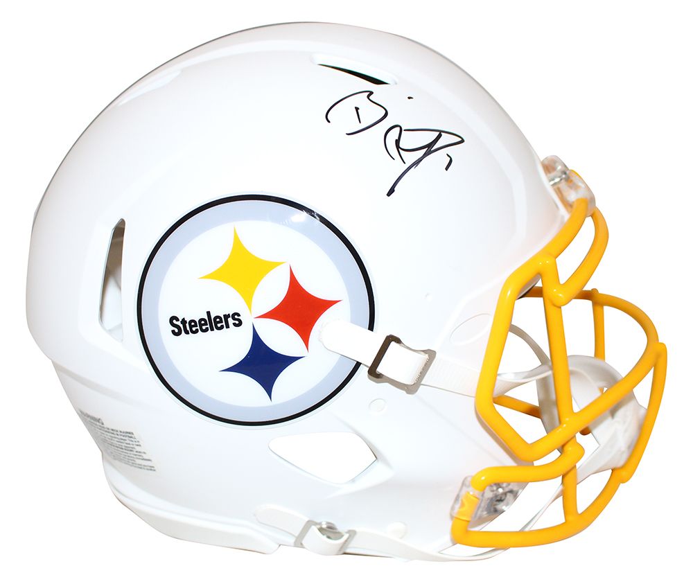 Ben Roethlisberger Signed Pittsburgh Steelers Authentic White Helmet FAN
