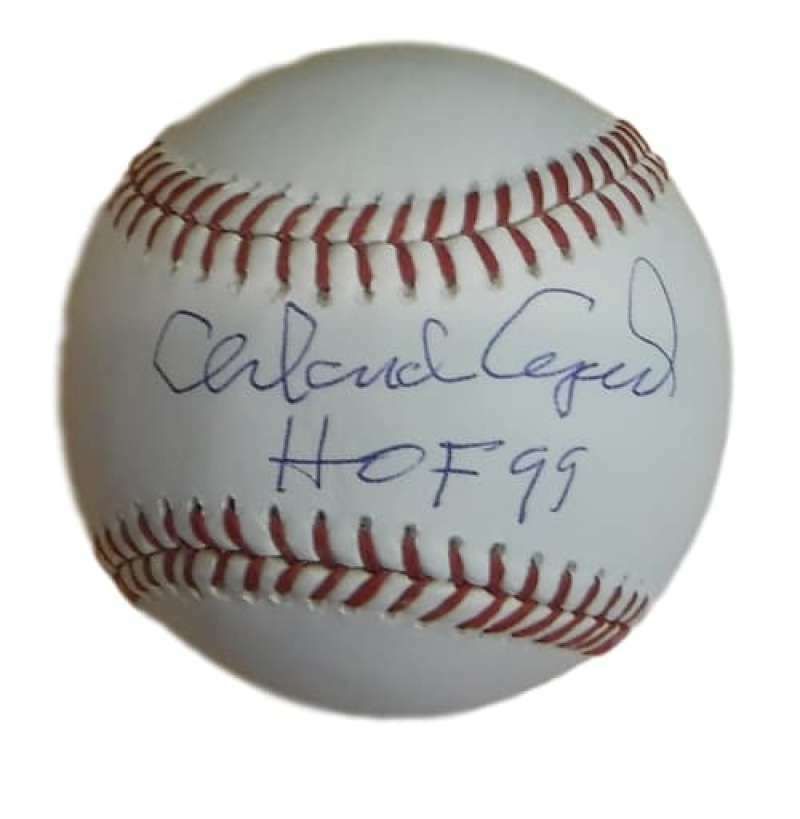 Orlando Cepeda Autographed San Francisco Giants OML Baseball w/HOF 99