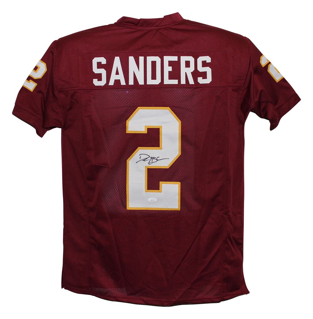 Deion Sanders Autographed Florida State Seminoles Red XL Jersey BAS
