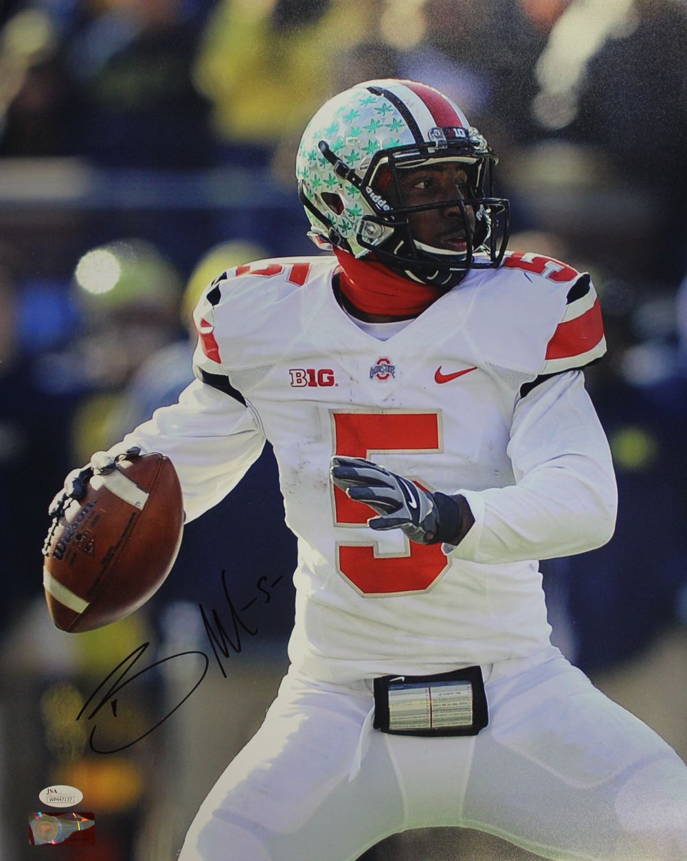 Braxton Miller Autographed/Signed Ohio State Buckeyes 16x20 Photo JSA