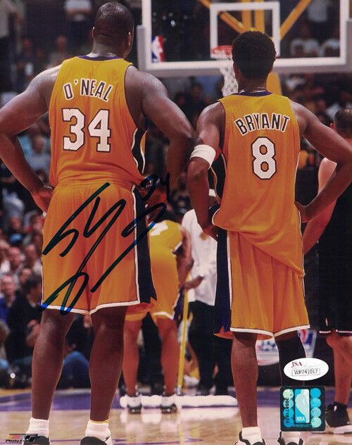 Shaquille Shaq Oneal Autographed Los Angeles Lakers 8x10 Photo JSA