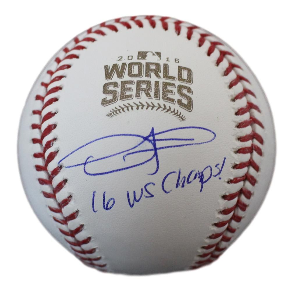 Dexter Fowler Signed Chicago Cubs 2016 World Series Baseball WS Champs JSA
