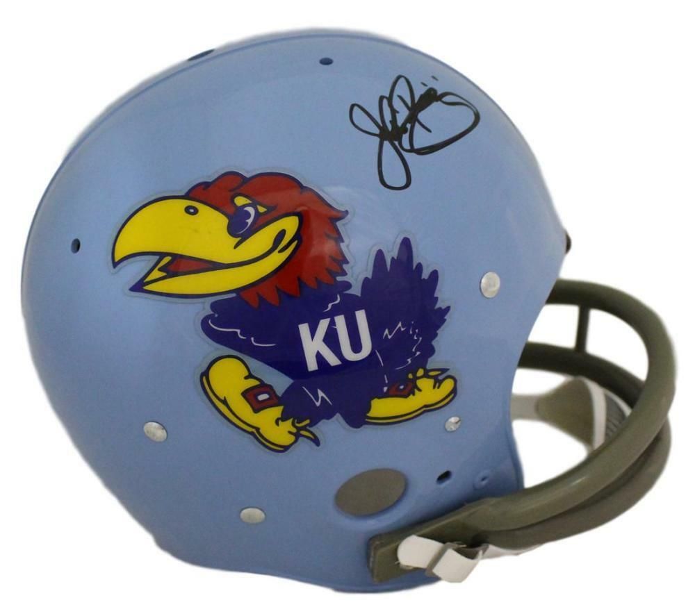 John Riggins Autographed Kansas Jayhawks TK Helmet JSA