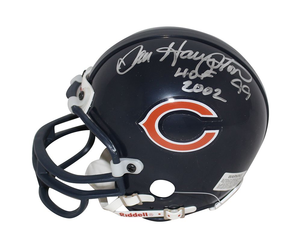 Dan Hampton Autographed/Signed Chicago Bears Mini Helmet HOF BAS