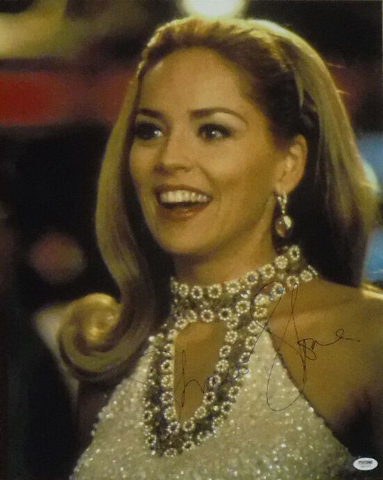 Sharon Stone Autographed Casino Ginger 16x20 Photo (Close Up) PSA/DNA