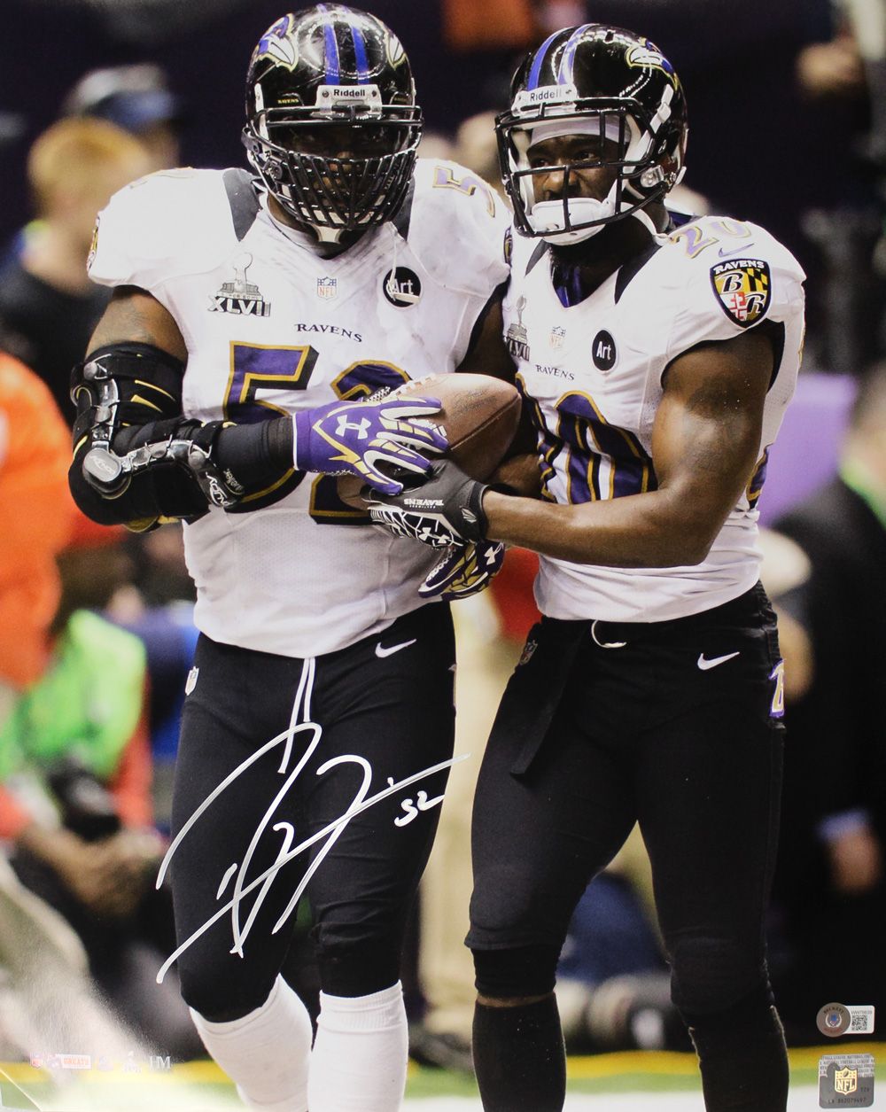 Ray Lewis Autographed/Signed Baltimore Ravens 16x20 Photo Beckett