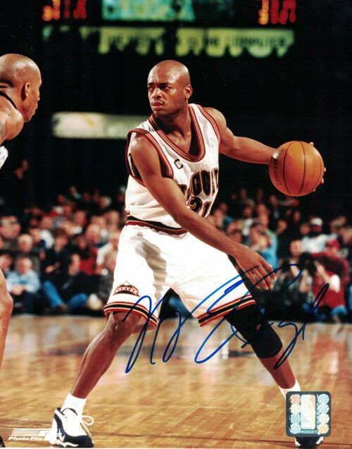 Nick Van Exel Autographed Denver Nuggets 8x10 Photo