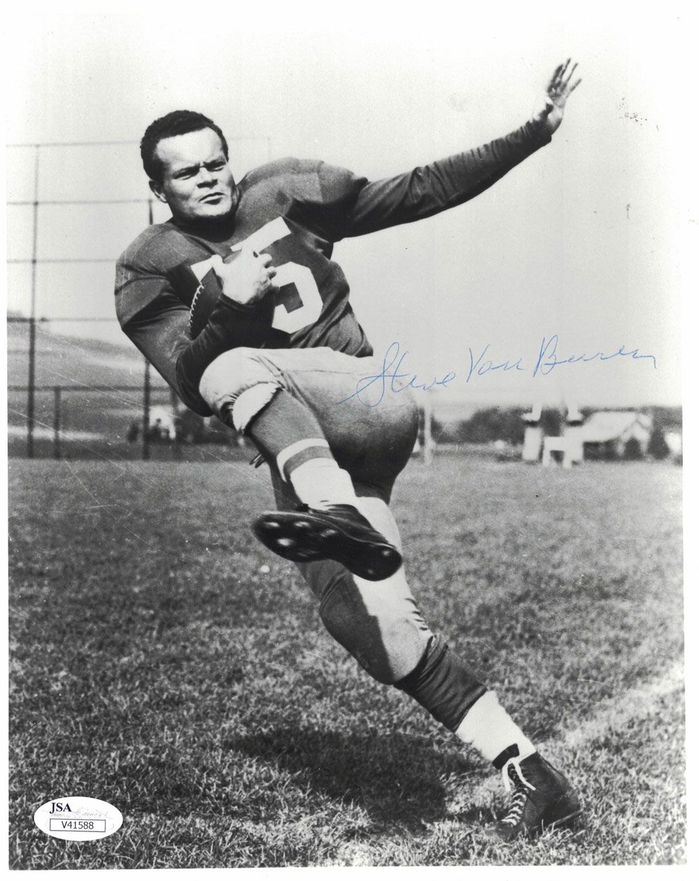 Steve Van Buren Autographed/Signed Philadelphia Eagles 8x10 Photo JSA