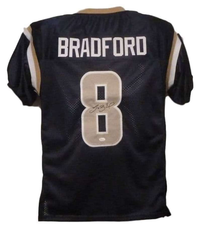 Sam Bradford Autographed St Louis Rams Blue Size XL Jersey JSA