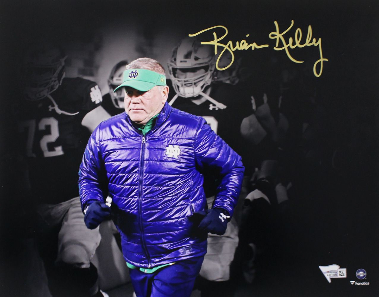 Brian Kelly Signed Notre Dame Fighting Irish 11x14 Photograph Fanatics
