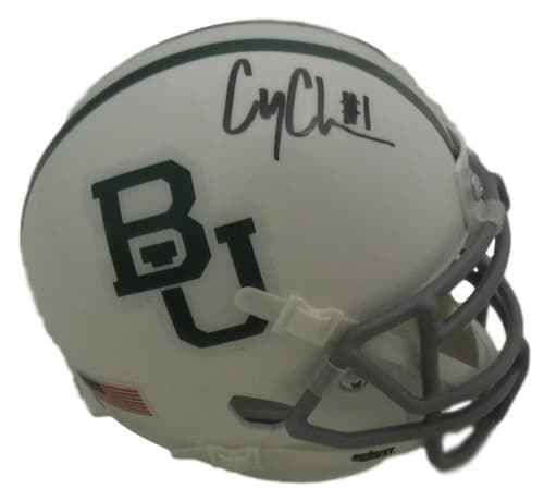 Corey Coleman Autographed Baylor Bears Schutt White Mini Helmet JSA