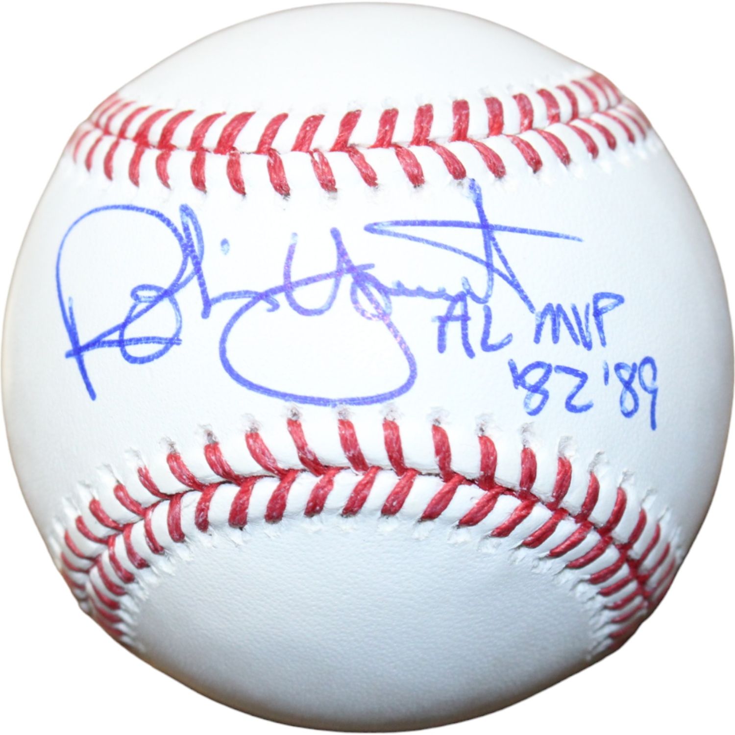 Robin Yount Signed Milwaukee Brewers OML Baseball AL MVP Beckett