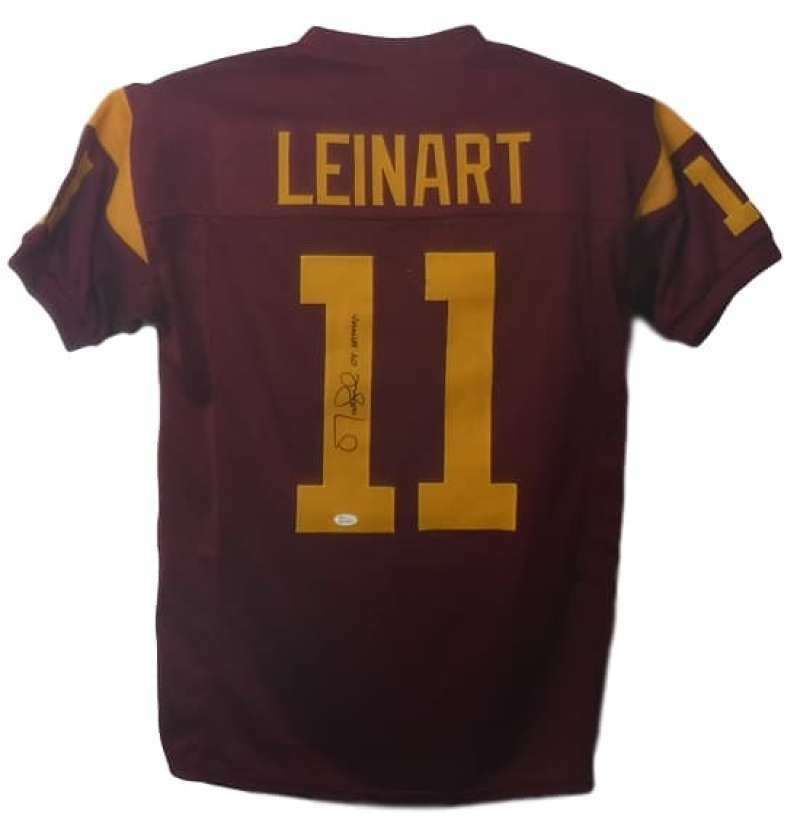 Matt Leinart Autographed USC Trojans Red XL Jersey Heisman JSA