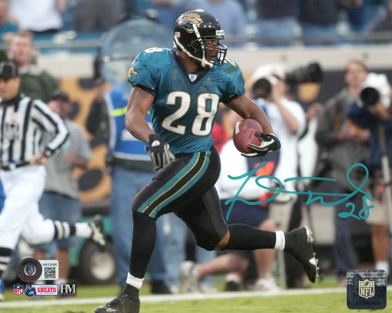 Fred Taylor Autographed/Signed Jacksonville Jaguars 8x10 Photo BAS