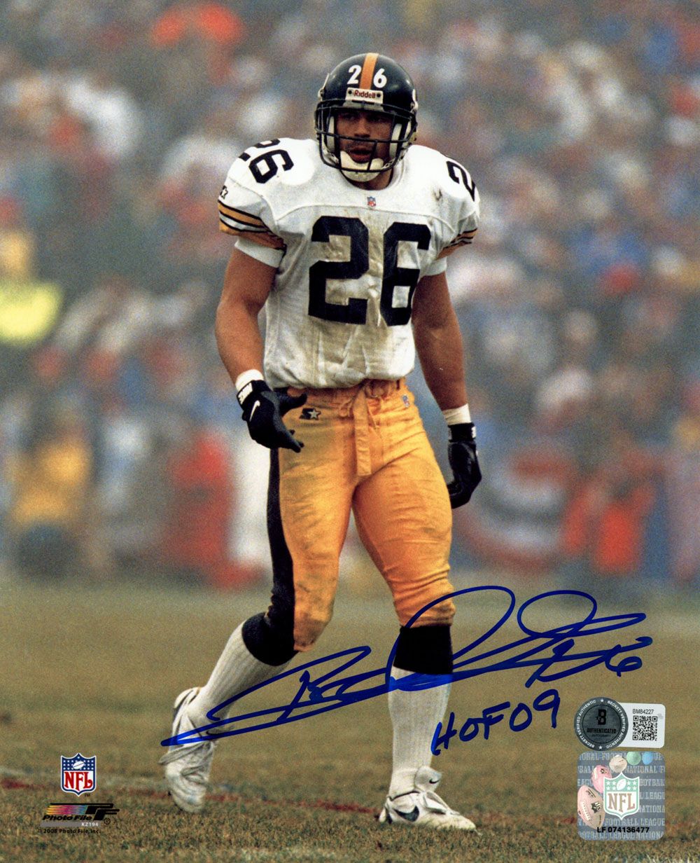 Rod Woodson Signed Pittsburgh Steelers 8x10 Photo HOF Beckett 45565