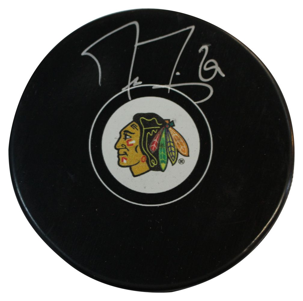 Marc-Andre Fleury Autographed Chicago Blackhawks Puck Fanatics