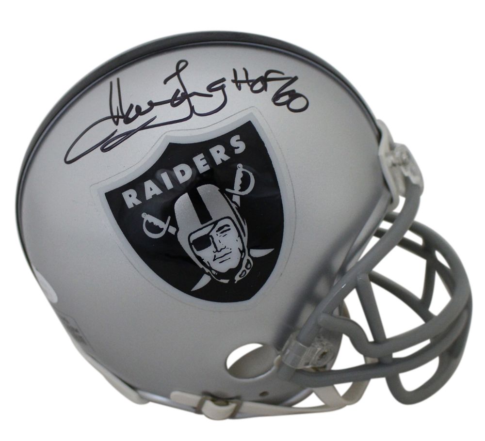 Howie Long Autographed/Signed Oakland Raiders Mini Helmet HOF JSA
