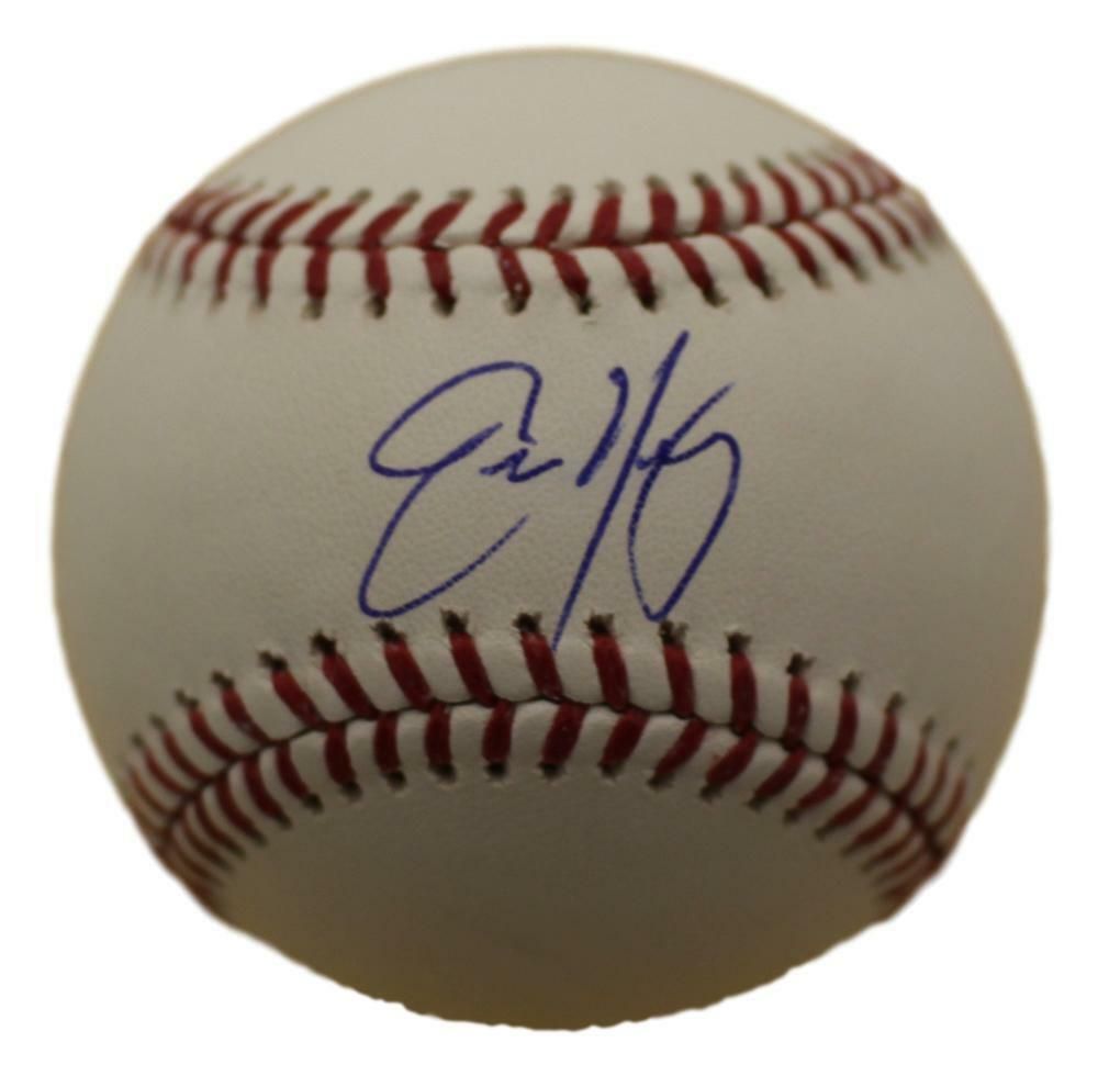 Eric Young Autographed Colorado Rockies OML Baseball JSA