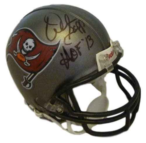 Warren Sapp Autographed Tampa Bay Buccaneers Mini Helmet HOF JSA