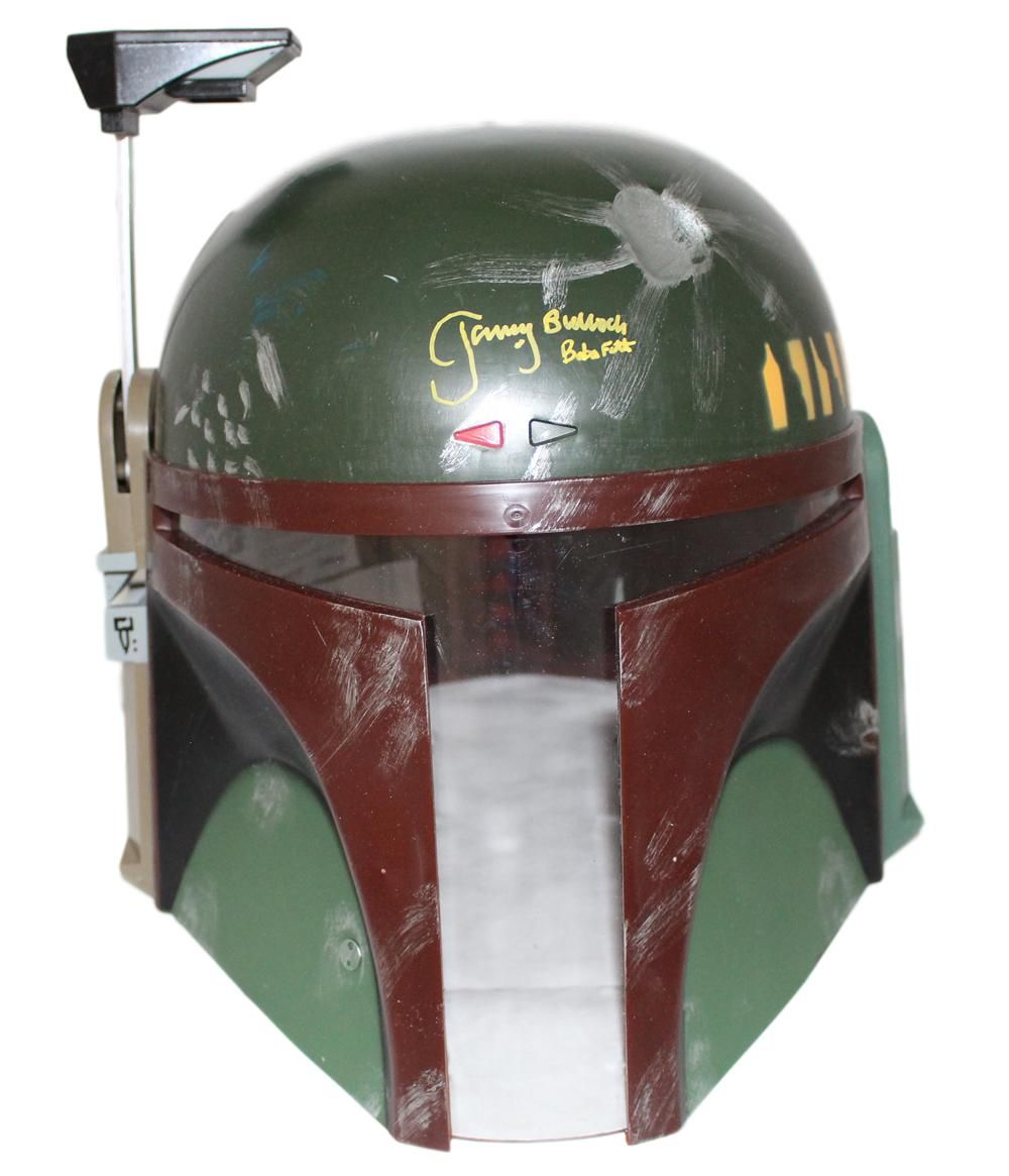 Jeremy Bulloch Autographed/Signed Star Wars Boba Fett Replica Helmet JSA