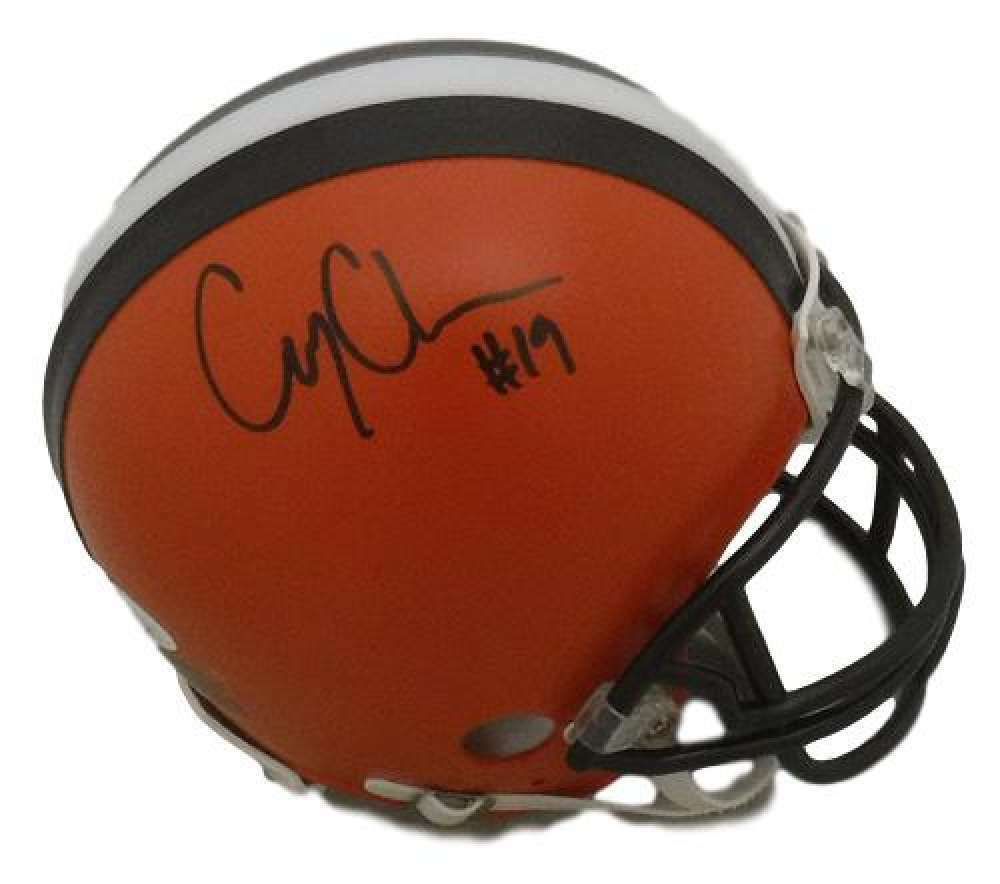 Corey Coleman Autographed Clevelnad Browns Riddell Mini Helmet JSA