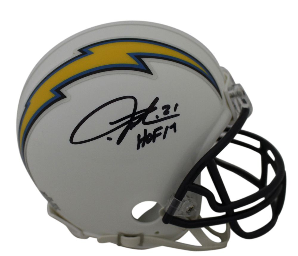 LaDainian Tomlinson Signed San Diego Chargers Mini Helmet HOF JSA