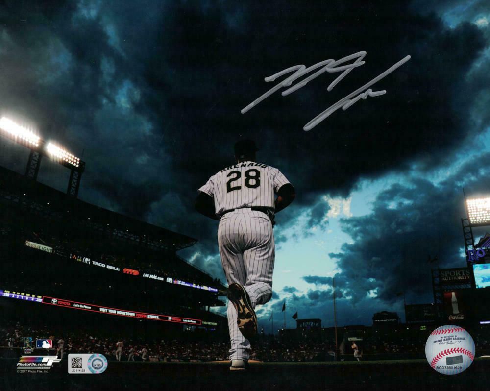 Nolan Arenado Autographed Colorado Rockies 8x10 Photo MLB