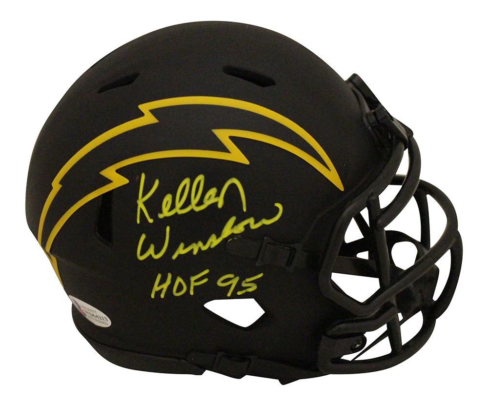 Kellen Winslow Signed San Diego Chargers Eclipse Mini Helmet HOF BAS