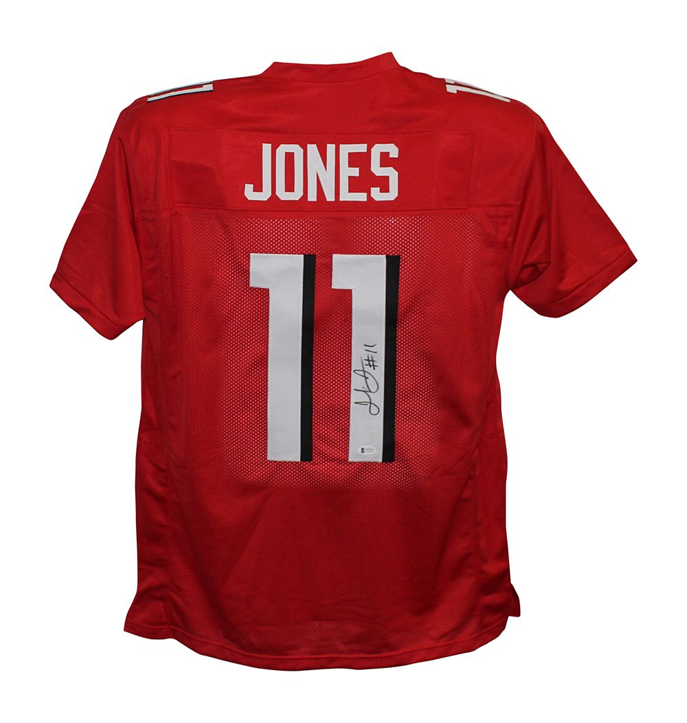 Julio Jones Autographed/Signed Pro Style Red XL Jersey BAS