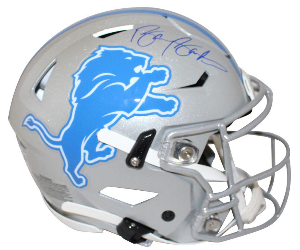 Barry Sanders Autographed Detroit Lions Authentic Speed Flex Helmet BAS