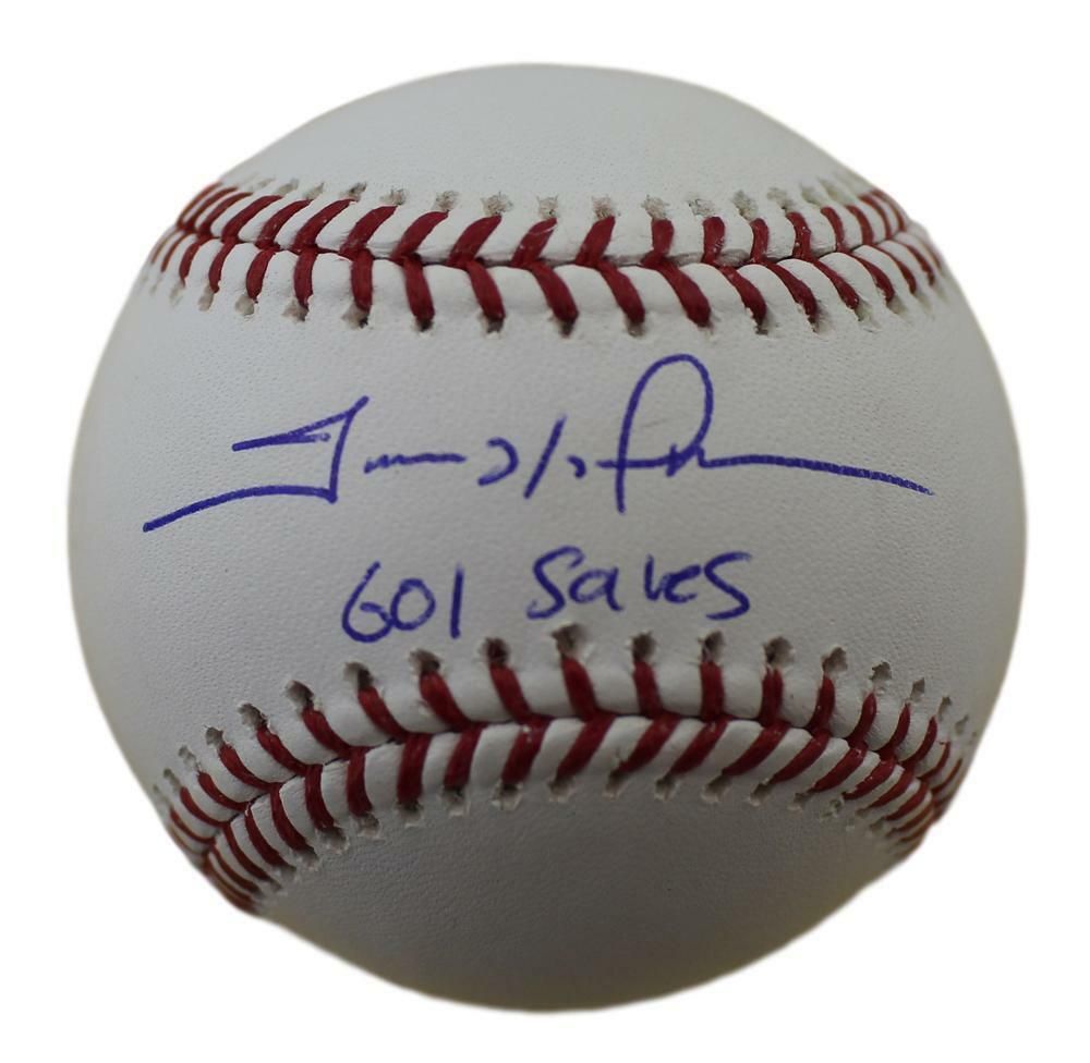 Trevor Hoffman Autographed San Diego Padres OML Baseball 601 Saves JSA