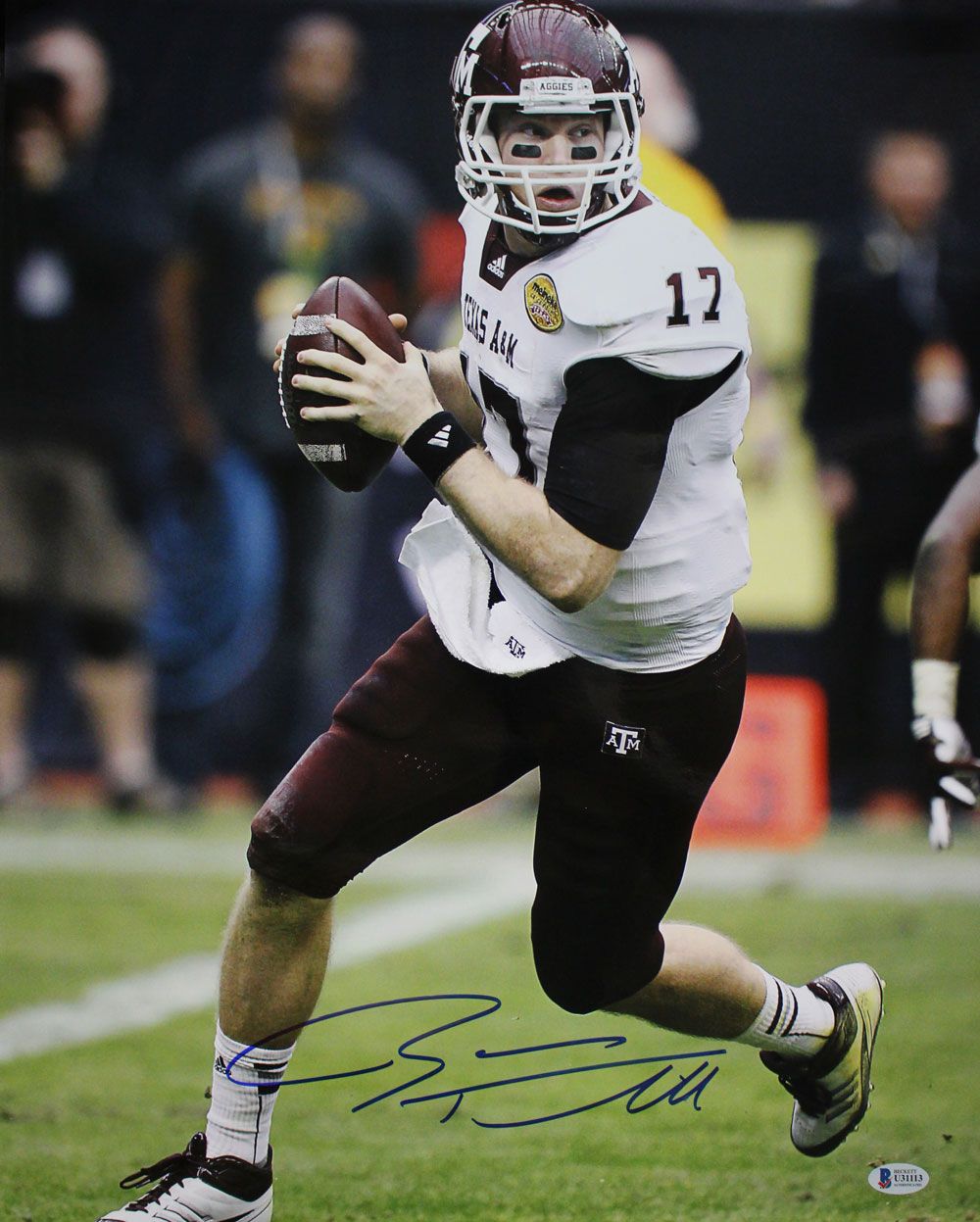Ryan Tannehill Autographed/Signed Texas A&amp;M Aggies 16x20 Photo BAS
