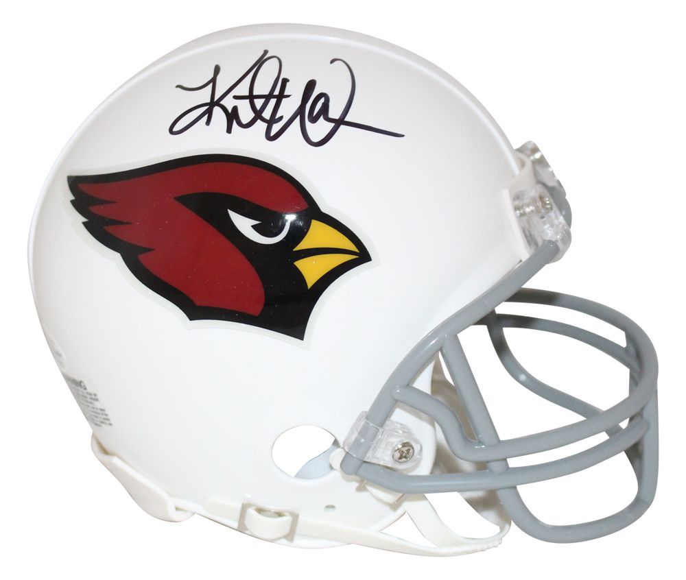 Kurt Warner Autograped/Signed Arizona Cardinals VSR4 Mini Helmet BAS
