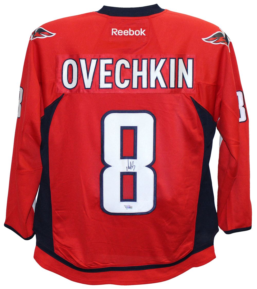 Alex Ovechkin Autographed Washington Capitals Reebok Red XL Jersey FAN