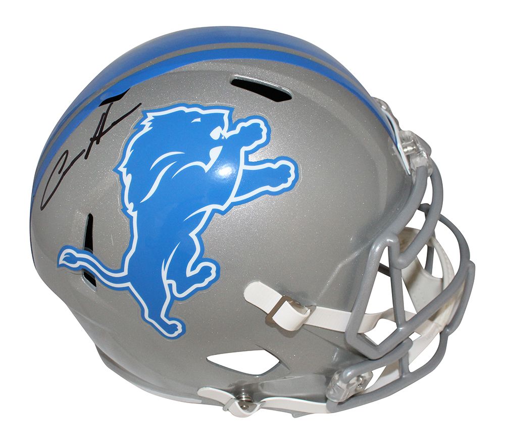 Aidan Hutchinson Signed Detroit Lions F/S Speed Helmet Beckett