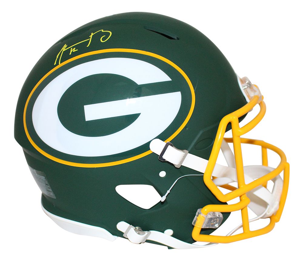 Aaron Rodgers Autographed Green Bay Packers Authentic AMP Helmet FAN