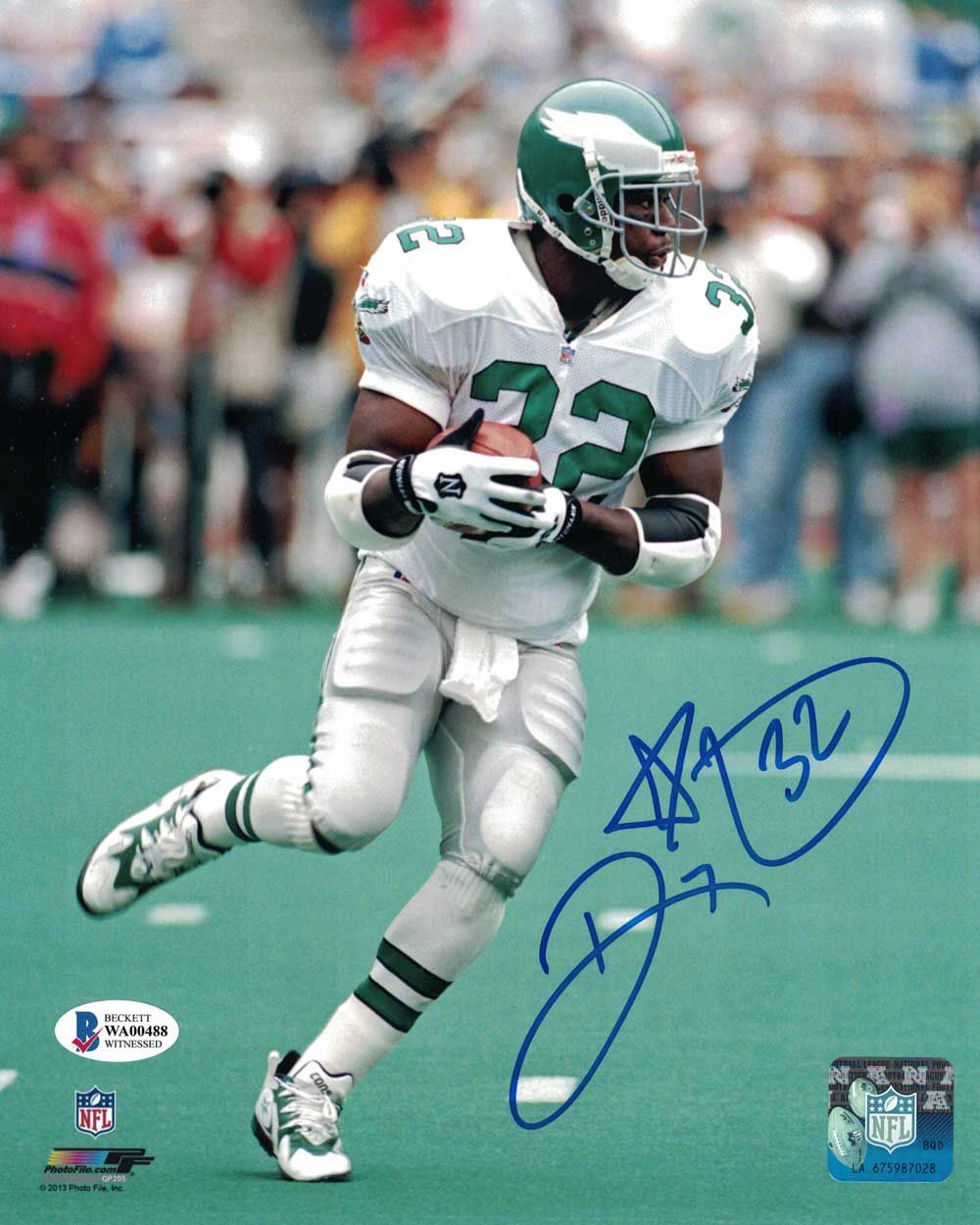 Ricky Watters Autographed/Signed Philadelphia Eagles 8x10 Photo BAS PF