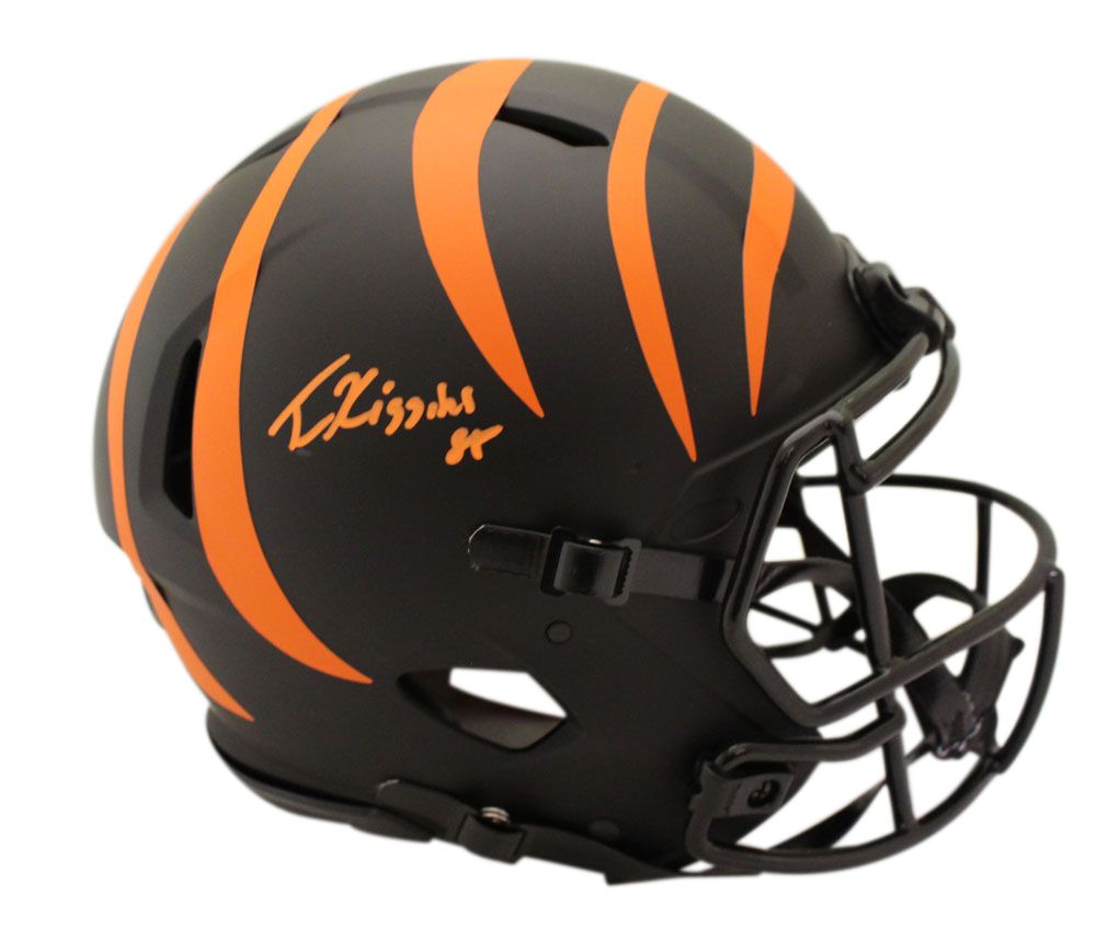 Tee Higgins Signed Cincinnati Bengals Authentic Eclipse Speed Helmet BAS