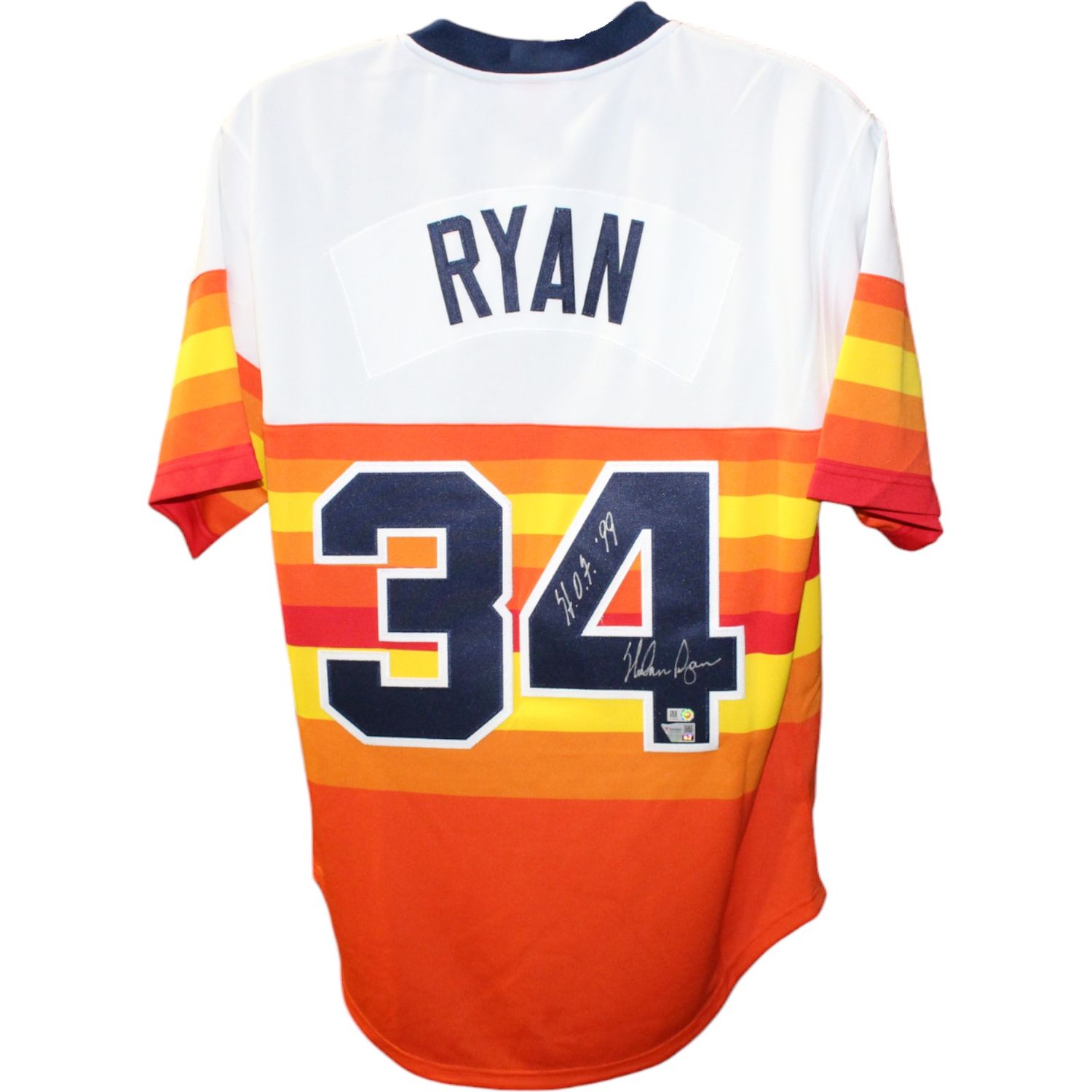 Nolan Ryan Signed 1980 M&amp;N Houston Astros Jersey HOF FAN 44511