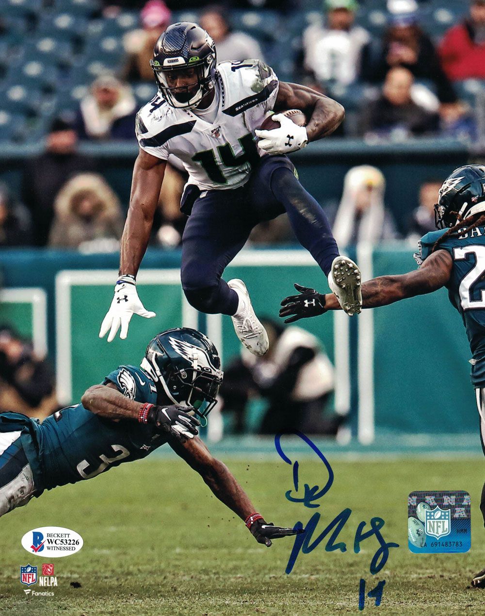 DK Metcalf Autographed/Signed Seattle Seahawks 8x10 Photo BAS PF