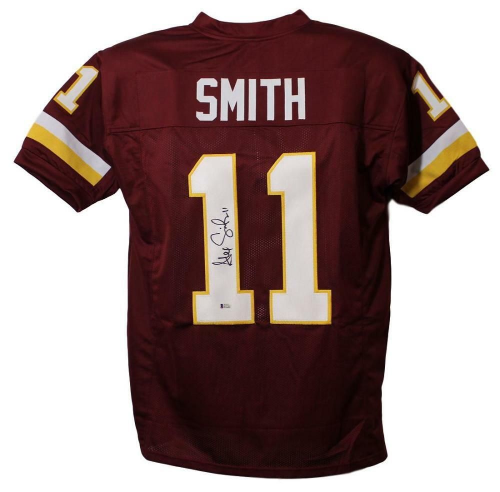 Alex Smith Autographed Washington Redskins Red XL Jersey BAS