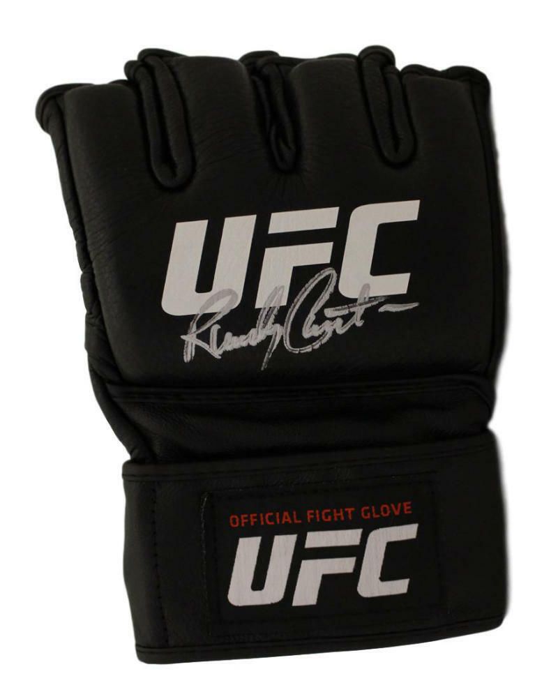 Randy Couture Autographed UFC Official Black Right Handed L/XL Glove BAS