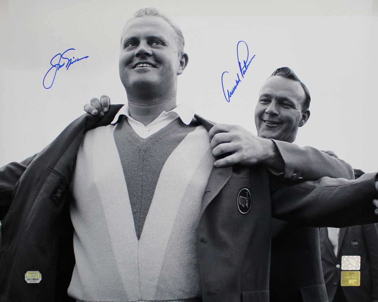 Jack Nicklaus &amp; Arnold Palmer Autographed 1965 Masters 16x20 Photo FAN 25172