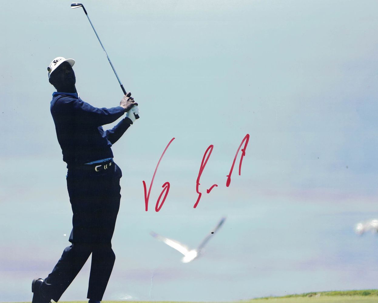 Vijay Singh Autographed/Signed PGA Tour Golf 8x10 Photo