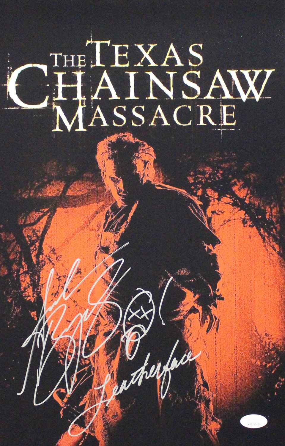 Andrew Bryniarski Autographed Texas Chainsaw Massacre 11x17 Poster JSA