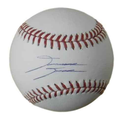 David Dahl Autographed Colorado Rockies OML Baseball (Name Only) JSA